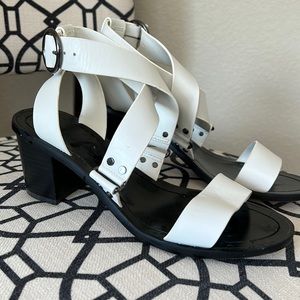 Banana Republic strapped white sandals